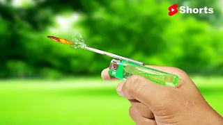 How To Make Powerful Mini Gun At Home #Shorts | Diy Hand Gun Using Lighter