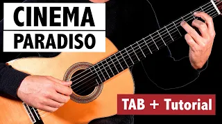 Cinema Paradiso - Easy Guitar Tutorial + TAB