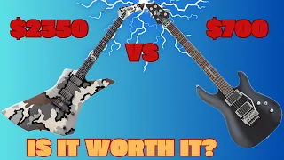 ESP LTD Snakebyte Camo and Cort EVL K6 Sound Test and Comparison