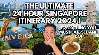 What to do in Singapore for 24 HOURS 2024 - GUIDE of what to EAT, SEE and DO!