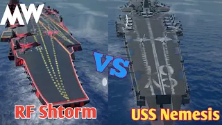 RF Shtorm Vs USS Nemesis Gameplay [Modern Warships]