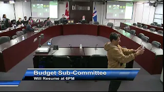 Budget Subcommittee at City Hall 6:00 PM - January 17, 2023