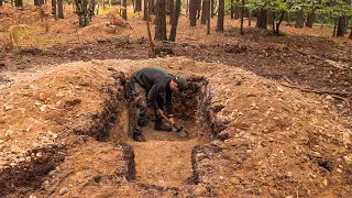 5 Survival Shelters with Spade, Axe and Saw: Underground Bushcraft Dugout