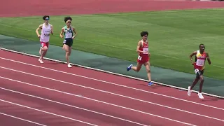 山口中長距離記録会 3000m 4組 20240406 @維新みらいふスタジアム