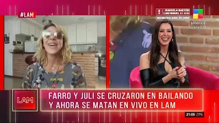 Mónica Farro se enfrentó a Juliana Díaz luego de su cruce en el Bailan