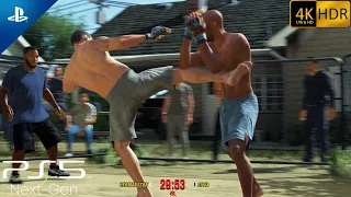 (PS5) BACKYARD FIGHTING in UFC 4 is AMAZING | Ultra High Graphics Gameplay [4K HDR]