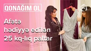 Afətin 50 min manatlıq brilliant qaşlı paltarı - Qonağım Ol