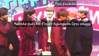 170115 MONSTA X HYUNGWON Birthday Party   ( from my point of view ) hyungwonho  [Try Not To Laugh]