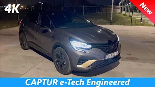 Renault Captur 2023 - Night Review in 4K (Exterior - Interior), LED Pure Vision headlights test