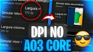 ❗CORRE❗novo método, como colocar DPI no A03 core sem cabo otg, método 2023 atualizado😮