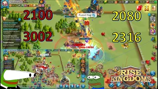 LAST FIGHT - Swarming Rally and Field [2100 & 3002 VS 2080 & 2316] | [SOC - SOS] Rise Of Kingdoms