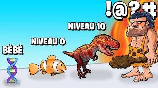 TOUTE L'ÉVOLUTION DE POISSON À HUMAIN 😂 (Hyper Evolution)