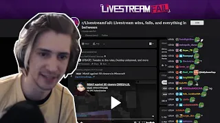 XQC Reacts to LiveStreamFails Reddit!