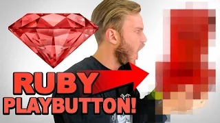 THE RUBY PLAYBUTTON / YouTube 50 Mil Sub Reward Unbox