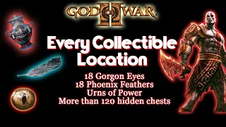 God of War 2 HD: All Gorgon Eyes, Phoenix Feathers, Urns of Power, Hidden Chests [Complete Guide]