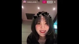 WENDY RED VELVET - WHEN THIS RAIN STOP (Instagram LIVE 22/10/21)