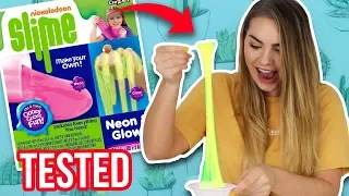 NICKELODEON SLIME KIT TESTED! 100% HONEST REVIEW