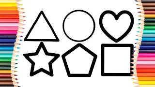 Shapes, Names of Shapes, Geometry, Shapes for Kids, Geometric Shapes.