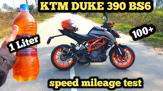 ktm duke 390 bs6 mileage test 😮