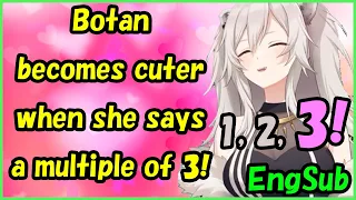 Shishiro Botan becomes cuter when she says a multiple of 3