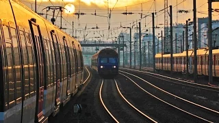 Amazing Time lapse Paris Railway ! 低速度撮影パリの電車  St Lazare ↔ Pont Cardinet ↔ Clichy Levallois