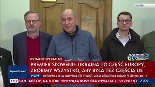 Premierzy w Kijowie. Co powiedzieli szefowie rządów Czech i Słowenii?