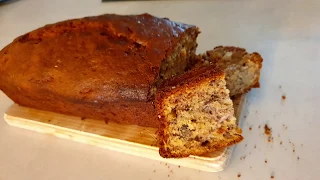 Saftiges Bananenbrot mit Walnüssen