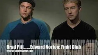 Fight Club: Brad Pitt and Edward Norton TALK about Fight Club...an interview