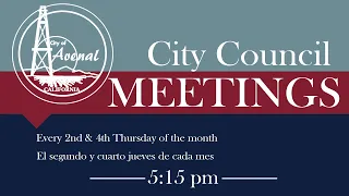 April 9, 2020 Avenal City Council Meeting recording