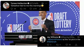 NBA players react to 2021 draft lottery| Detroit Pistons