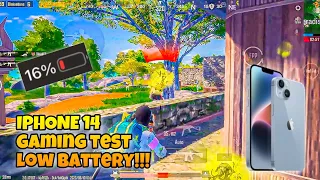 IPHONE 14 PUBG TEST WITH LOW BATTERY | HDR EXTREME!!!