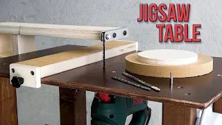 Jigsaw Table DIY that's perfect for cutting circles