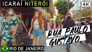 Walking on Rua Paulo Gustavo, Icaraí streets 🇧🇷 Niterói, Rio de Janeiro, Brazil |【4K】2021