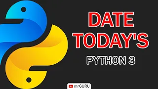 How to display today's date in Python 3 / mrGURU