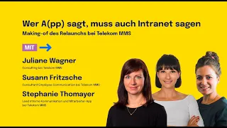 Juliane Wagner, Susann Fritzsche & Stephanie Thomayer: Making-of des Relaunchs bei Telekom MMS