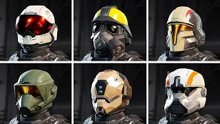 Helldivers 2 - All 32 Helmets Skins Showcase