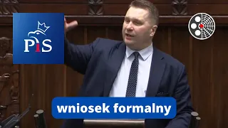 Przemysław Czarnek - wniosek formalny