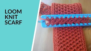 Loom Knit Criss Cross Stitch Scarf | Double Knitting