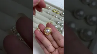 Diy Wire Wrapping Pearl Stud Earrings 2.0 - Rimmoto