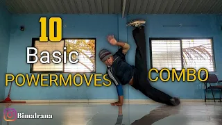 10 Basic Bboy Powermoves Combo | Bimal rana