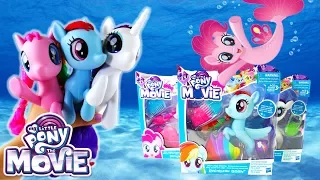 New My Little Pony The Movie 2017 Glitter & Style Seapony Pinkie Pie Rainbow Dash Rarity