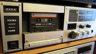 Вильма 212-С воспроизведение кассеты , запись с телефона
