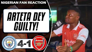 MANCHESTER CITY 4-1 ARSENAL ( Godfrey - NIGERIAN FAN REACTION) PREMIER LEAGUE HIGHLIGHTS 2022-23