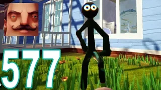 Hello Neighbor - Stickman Act 2 Trampoline