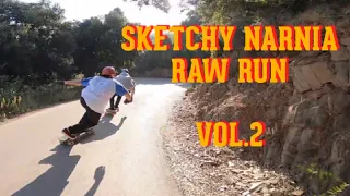 SKETCHY NARNIA RUN VOL.2//One run two GOPRO's //Longboard downhill