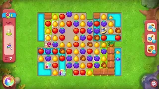 Gardenscapes 1614 Hard Level - 16 moves - NO BooSTERS