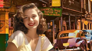 1930s USA Real Street Scenes Of Vintage Life In America Colorized [Part -5]