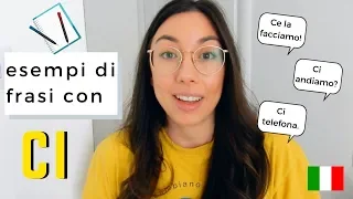 Learn the use of Italian pronoun CI with a few example sentences (subtitled)