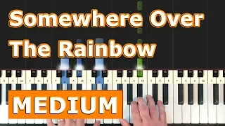 Somewhere Over The Rainbow - EASY Piano Tutorial  (Israel) - Sheet Music