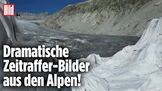 Schweizer Gletscher schmelzen in Rekordzeit | Zeitraffer-Video